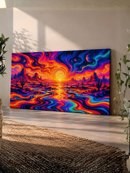 Euphoric Desert Flow Canvas – 30×20 Inch