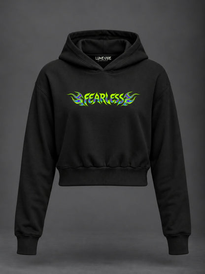 Fearless Blaze Crop Hoodie