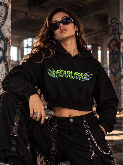 Fearless Blaze Crop Hoodie