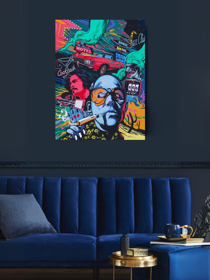 Retro Pop Framed Canvas Wall Art