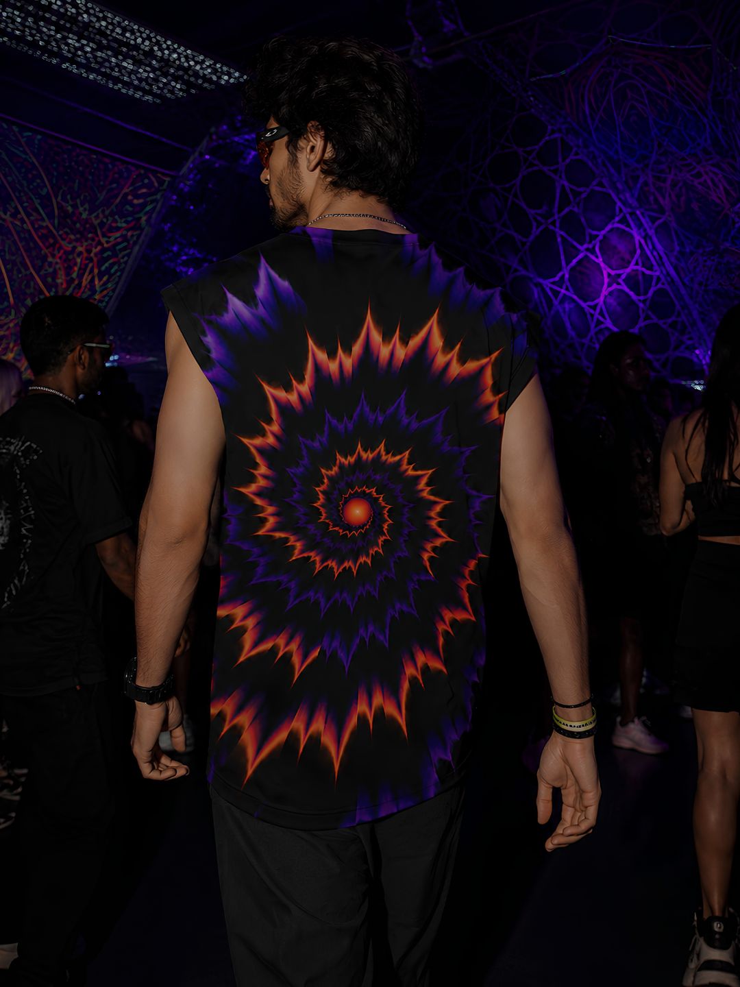 Galactic Spin Festival Sleeveless Tee
