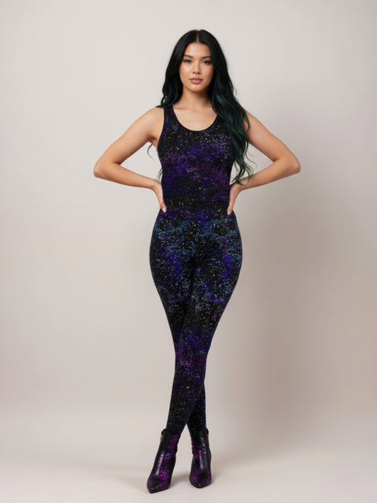 Galaxy Leggings & Crop Top Set