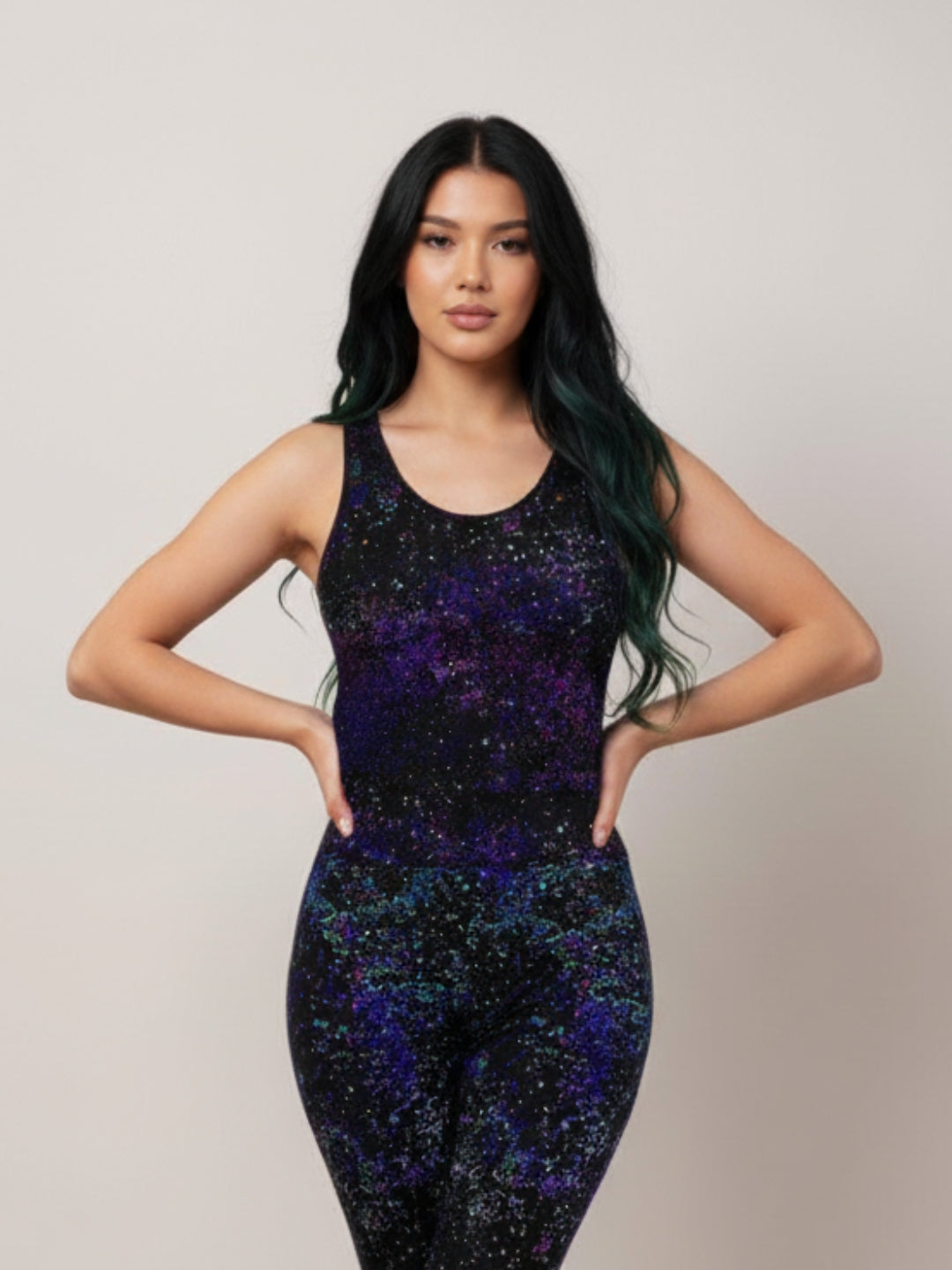 Galaxy Leggings & Crop Top Set