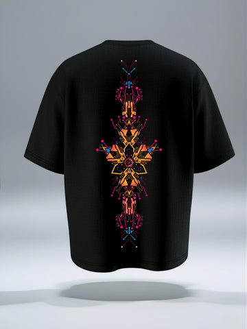 Geometric Glow Oversized T-Shirt