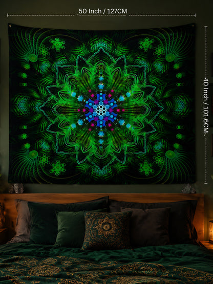 Glowspire Mandala Tapestry