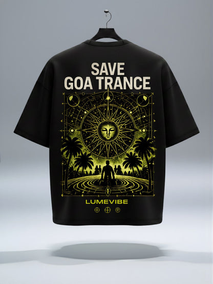 Save Goa Trance Terry Oversized Tee Drop 01