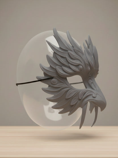 AERIS FANG – Sculpted Unisex 3D-Printed Mask