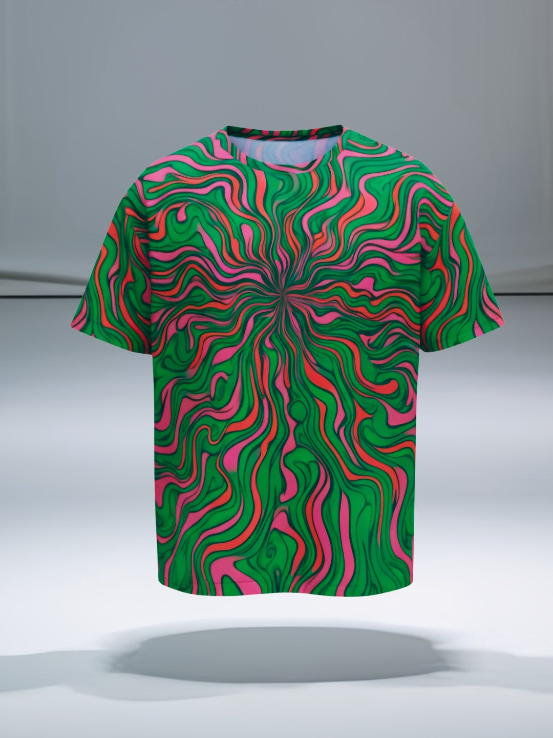 TranceWave Oversized UV Glow T-Shirt