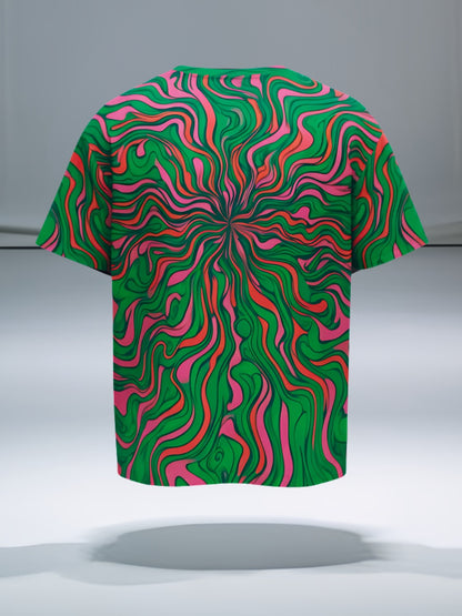 TranceWave Oversized UV Glow T-Shirt