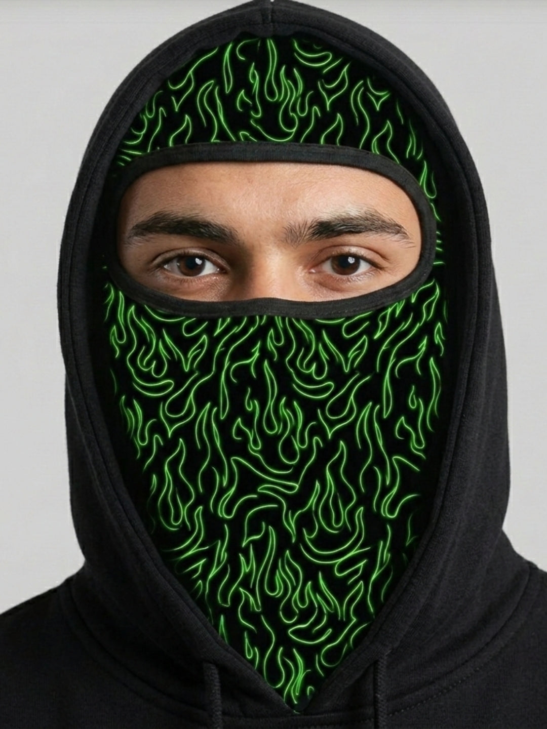 Neon Flame Balaclava Mask