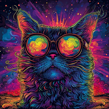 Groovy Cosmic Cat - Lume vibe