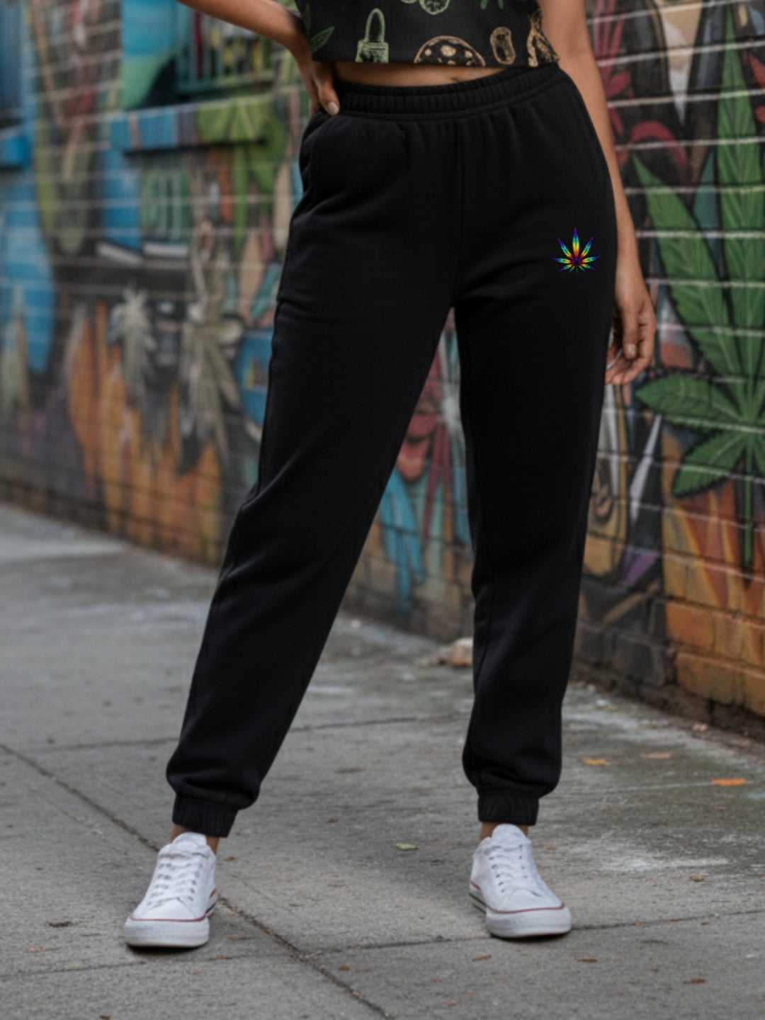 Neon Leaf Unisex Joggers