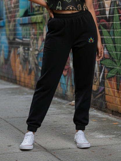 Neon Leaf Unisex Joggers