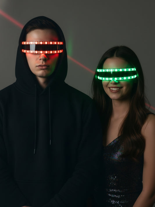 LuminoSync LED Party Glasses