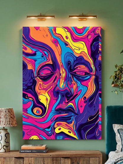 Lucid Flow  Framed Canvas Art
