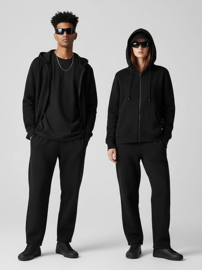 LUME Premium Solid Unisex Zip Hoodie