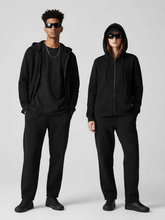 LUME Premium Solid Unisex Zip Hoodie