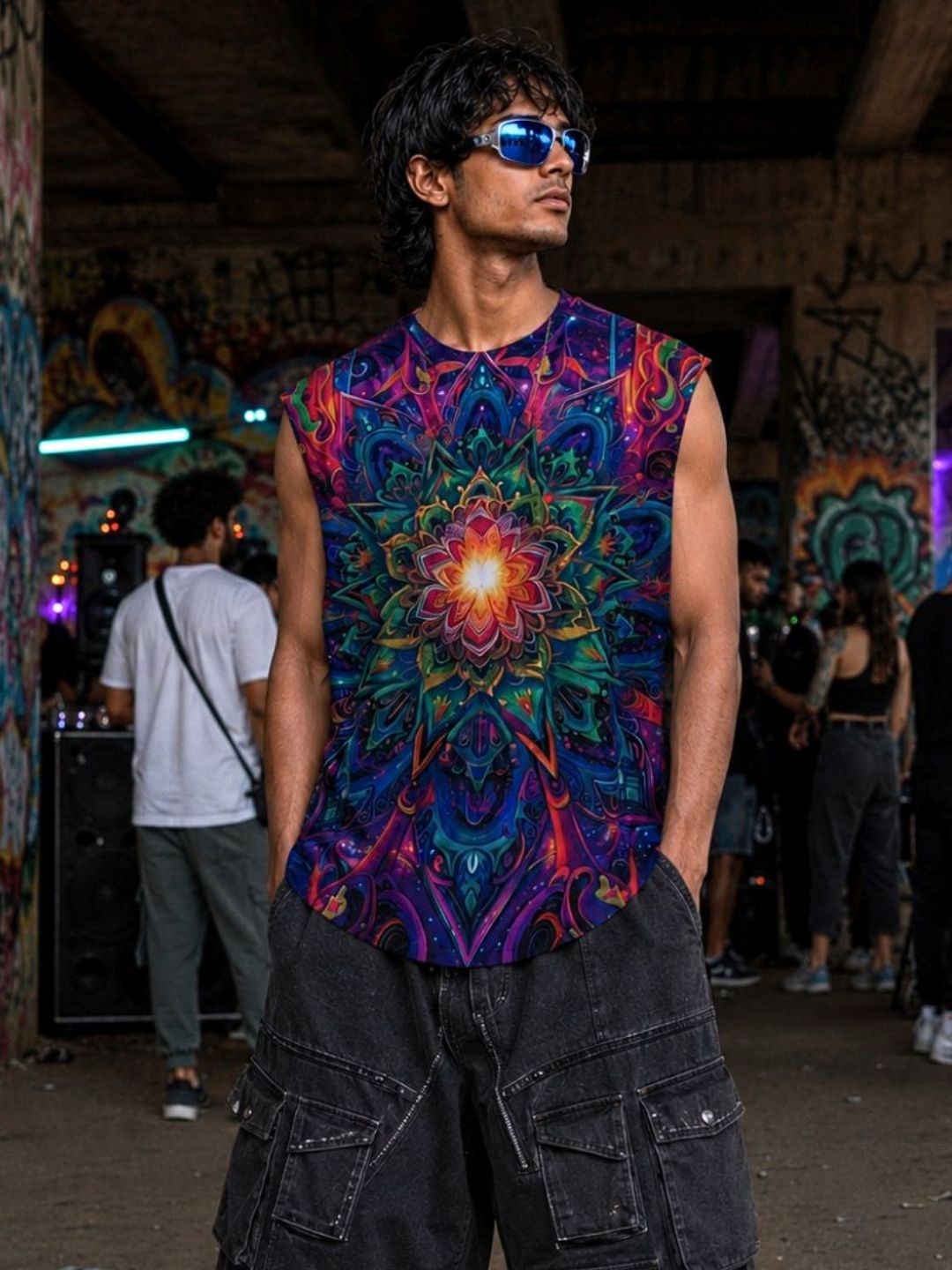Aurora Mandala Sleeveless Tee
