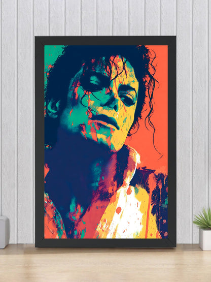 Vibrant Pop Art Portrait Framed Wall Art