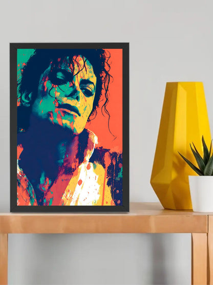 Vibrant Pop Art Portrait Framed Wall Art