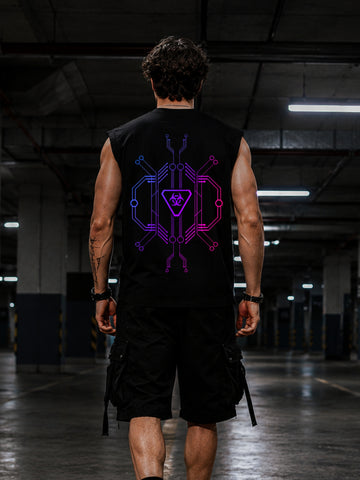 Neo Circuit Sleeveless Cotton Tee
