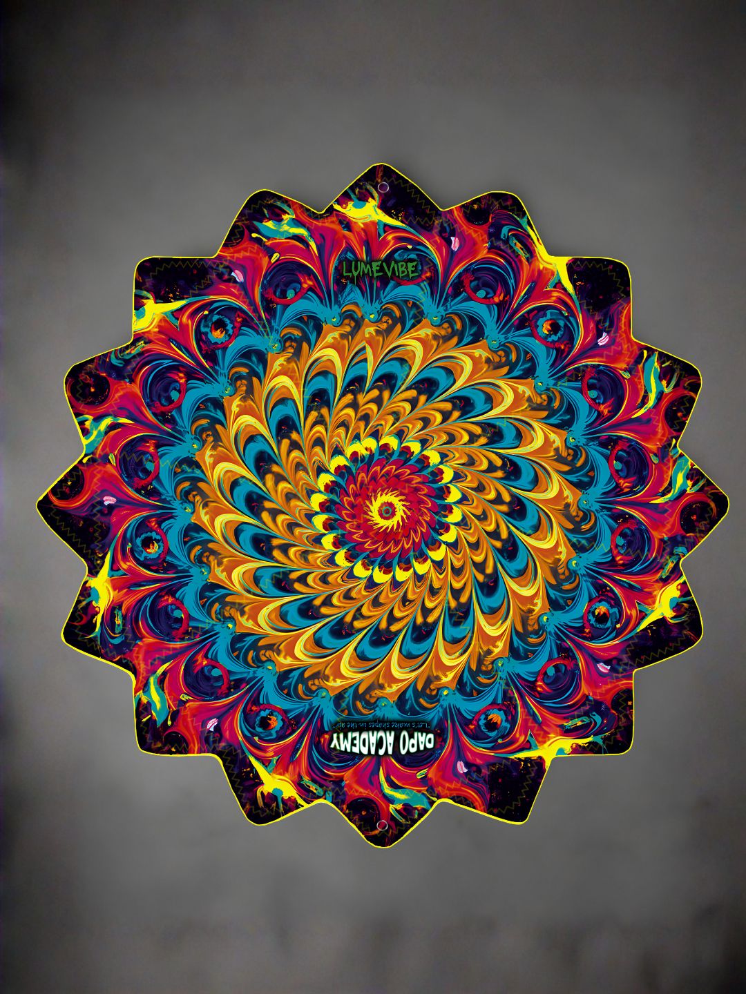 Solar Spiral | Dual-Sided UV Reactive 16-Corner Dapo