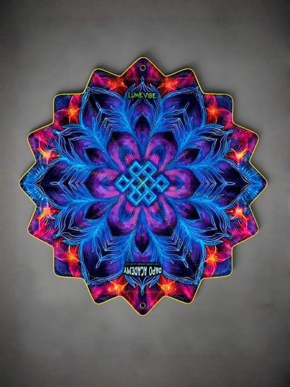 Neon Mandala  | Dual-Sided UV Reactive 16-Corner Dapo