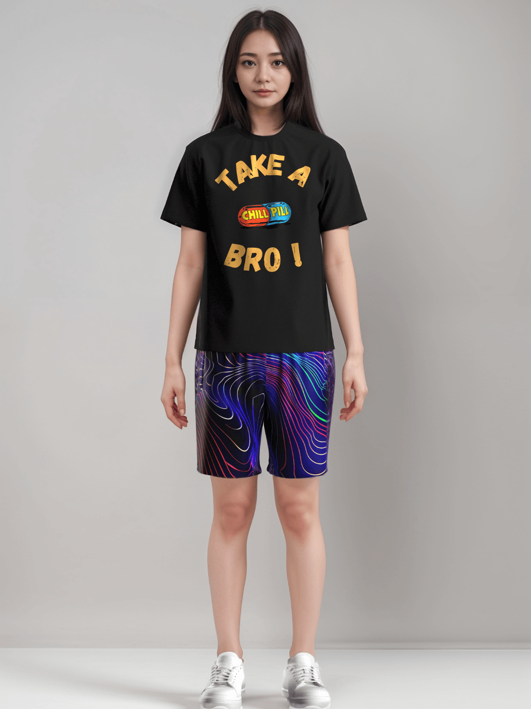 Neon Waves Unisex Shorts