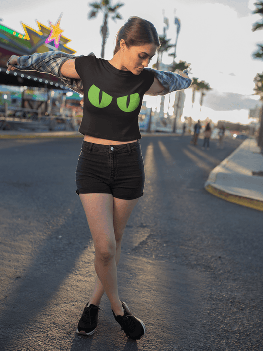 Neon Eye Crop Top
