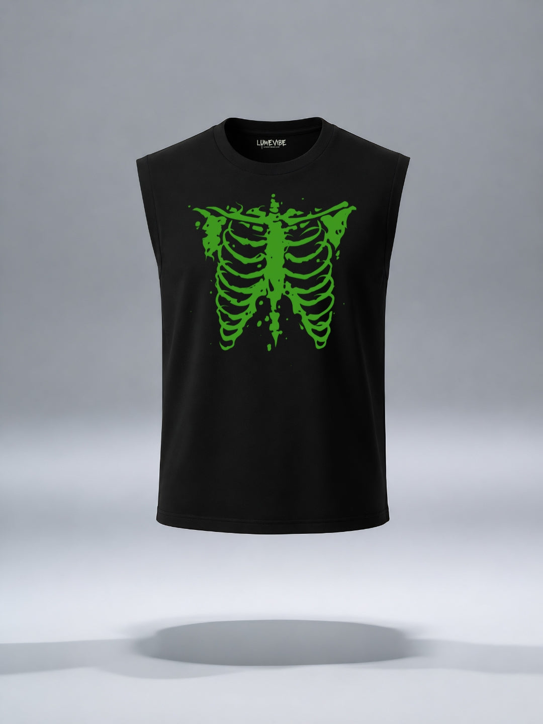 Neon Rib Graphic Sleeveless Tee