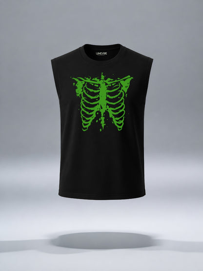 Neon Rib Graphic Sleeveless Tee
