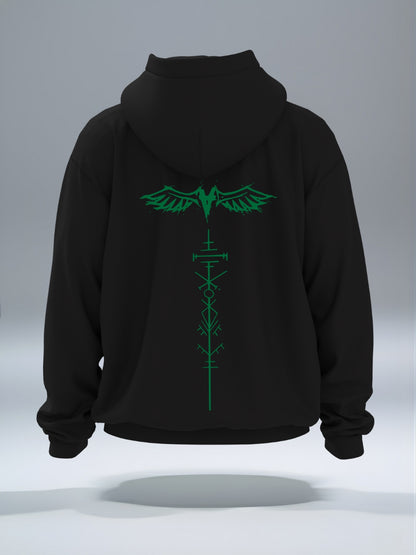 Nordic Raven Oversized Hoodie