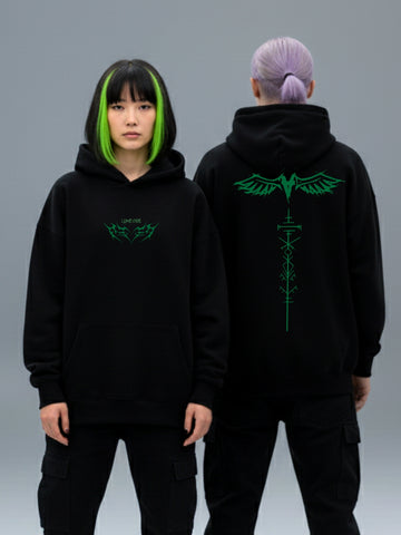 Nordic Raven Oversized Hoodie