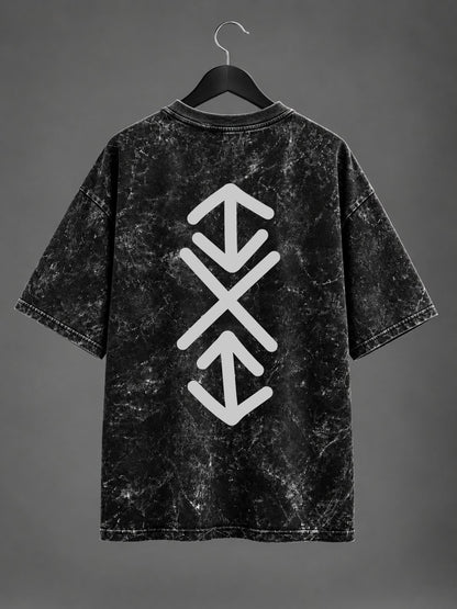 Frequency Fade Acid Wash Oversized T-Shirt