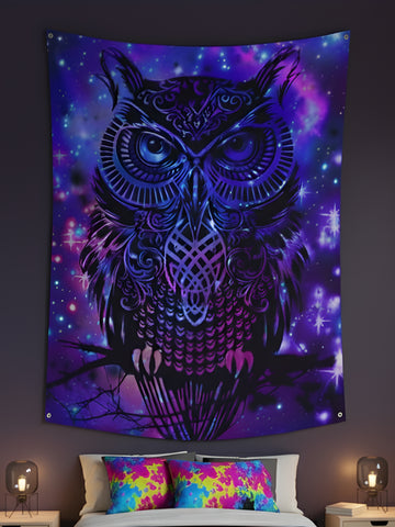 Nebula Owl Tapestry