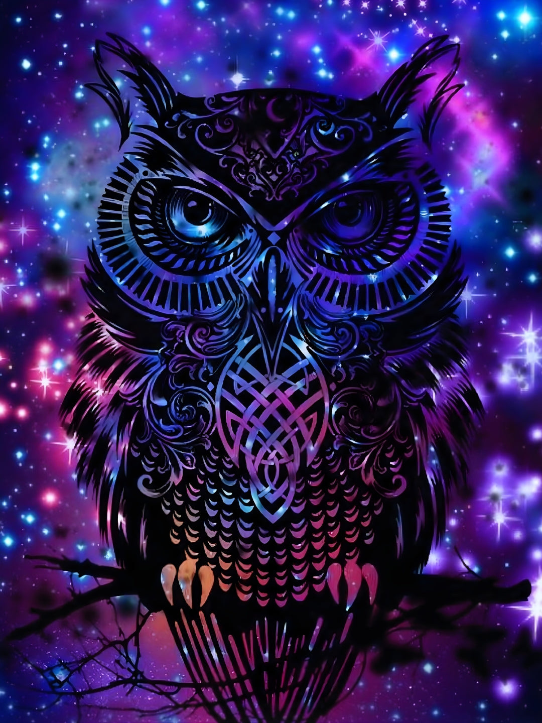 Nebula Owl Tapestry
