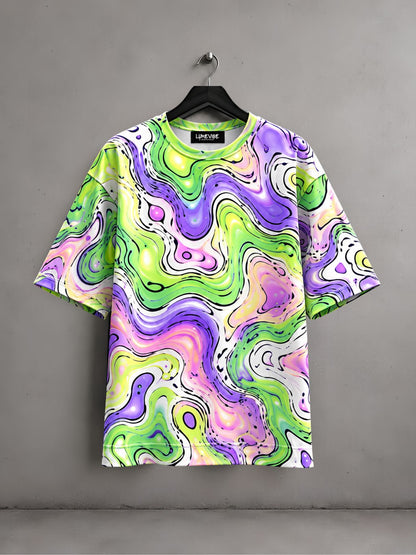 Pastel Mirage Oversized T-Shirt