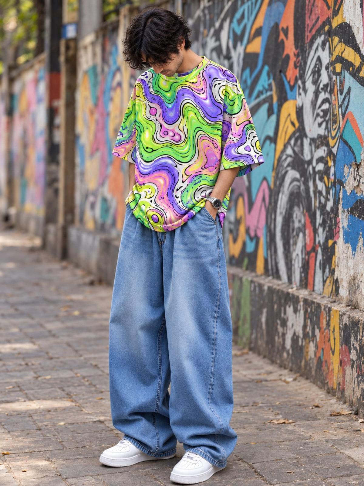Pastel Mirage Oversized T-Shirt