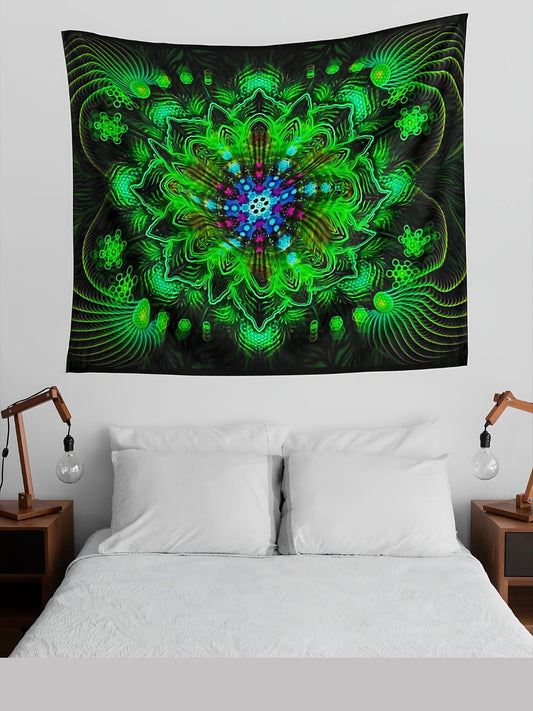 Glowspire Mandala Tapestry