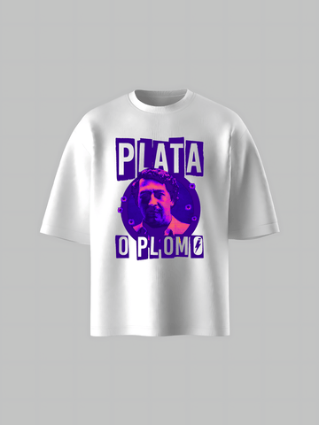 Plata o Plomo Oversized French Terry T-Shirt
