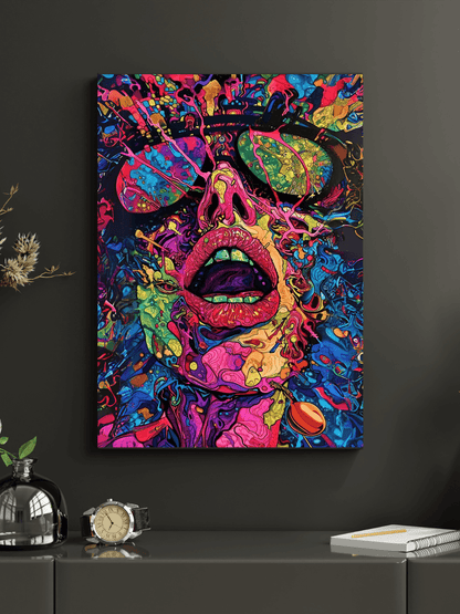 Surreal Expression Framed Canvas Art
