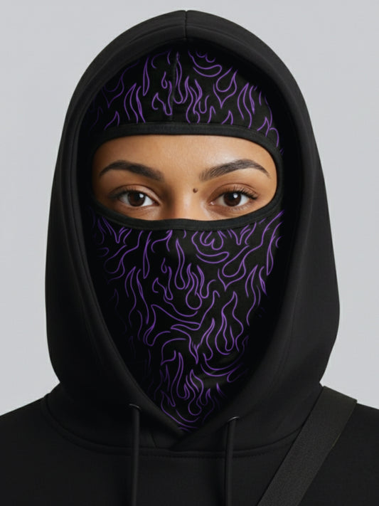 Purple Flame Balaclava