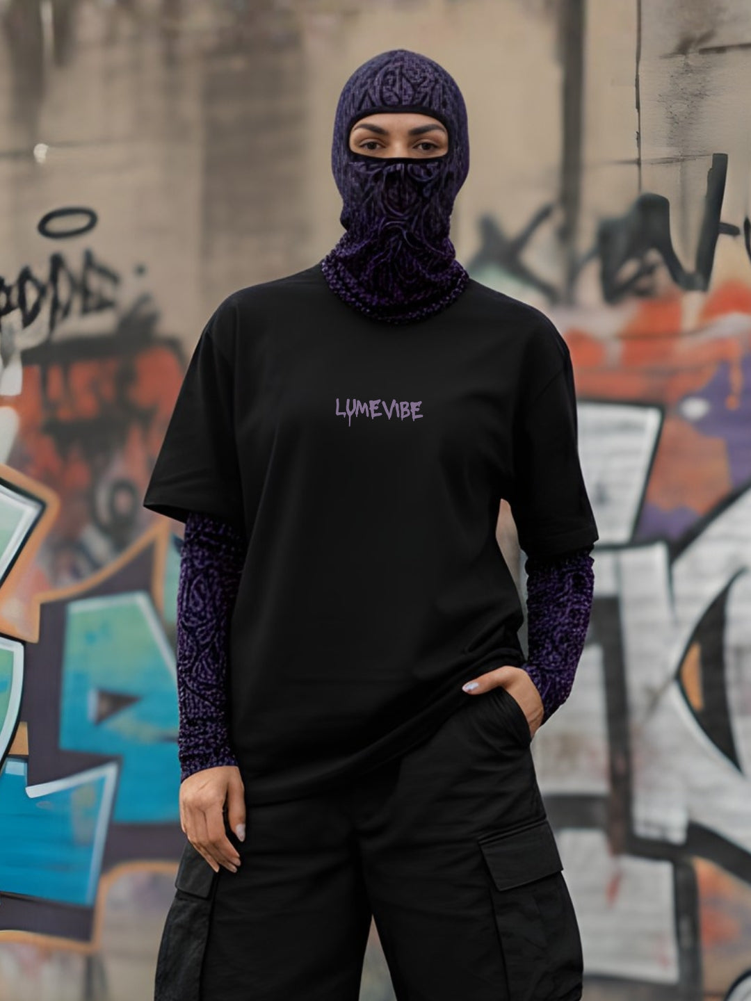 Purple Flame Balaclava