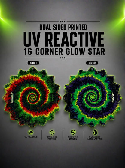 Nebula Burst Dual-Sided UV Reactive 16 Corner Dapo