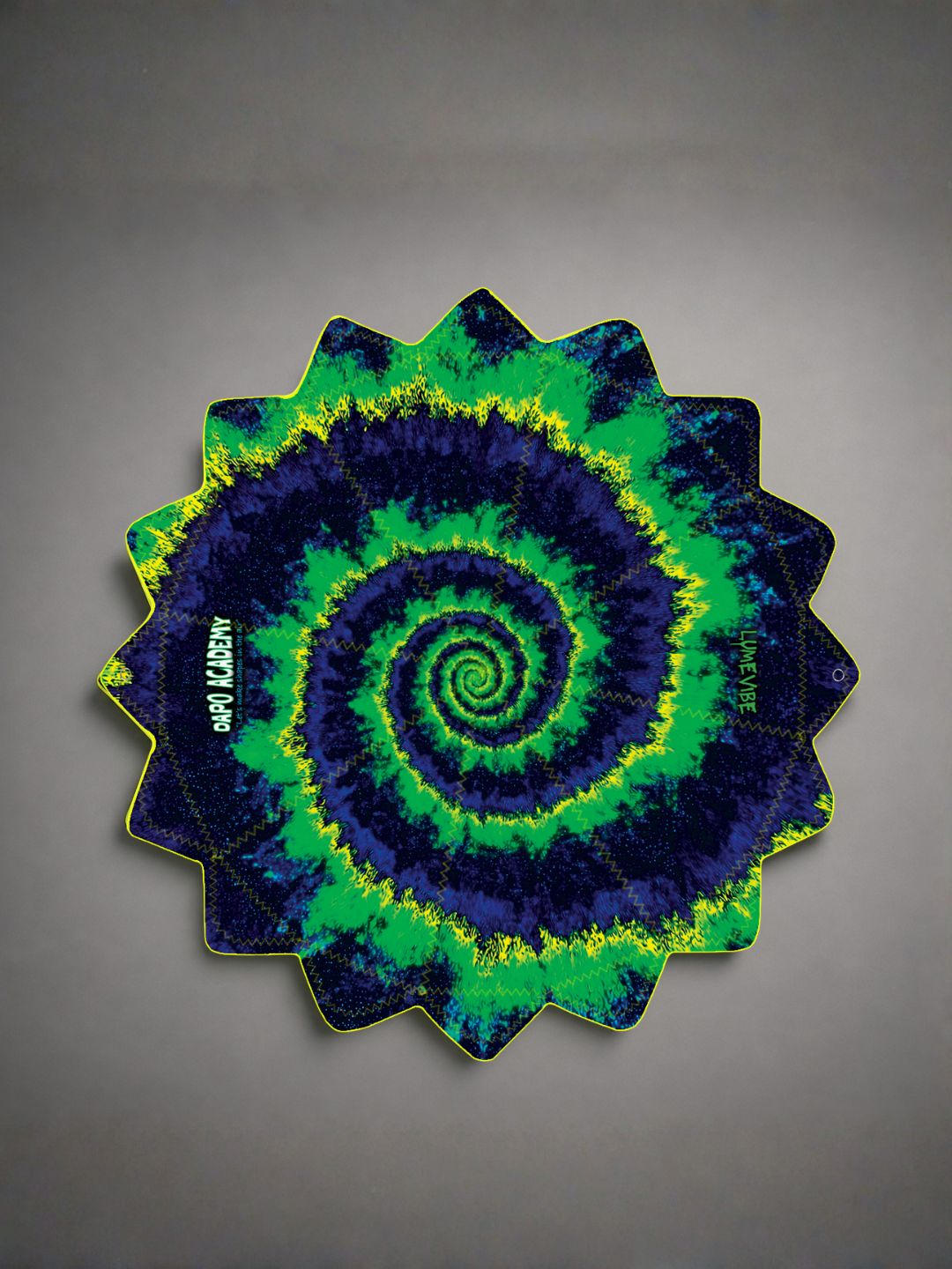 Dual-Print Galaxy & Spiral Flame 16-Corner UV Reactive Dapo Star