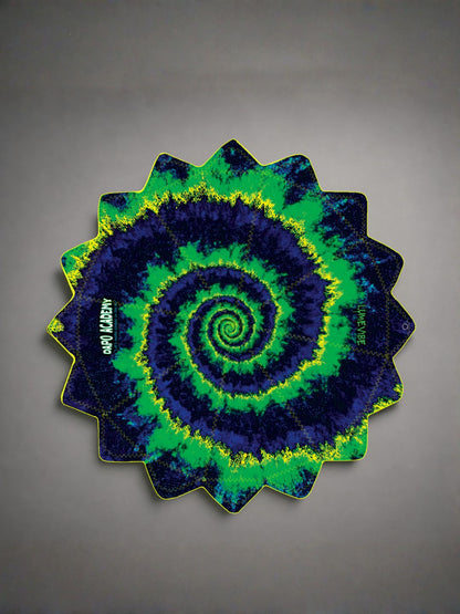 Dual-Print Galaxy & Spiral Flame 16-Corner UV Reactive Dapo Star