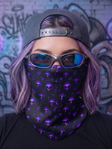 Skull & Shroom - Ultra-Soft Multipurpose Bandana