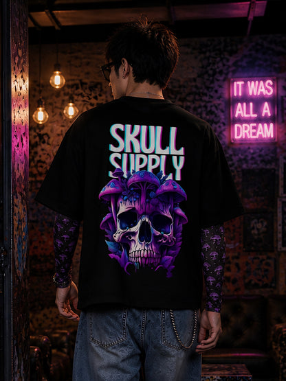 Streetwear Combo Set – Terry T-Shirt & Arm Sleeves