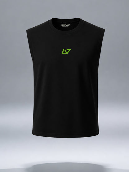Knock Code Sleeveless Cotton Tee
