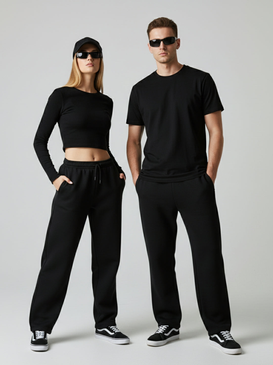 LV Solid Loose Fit Sweat Pant Unisex